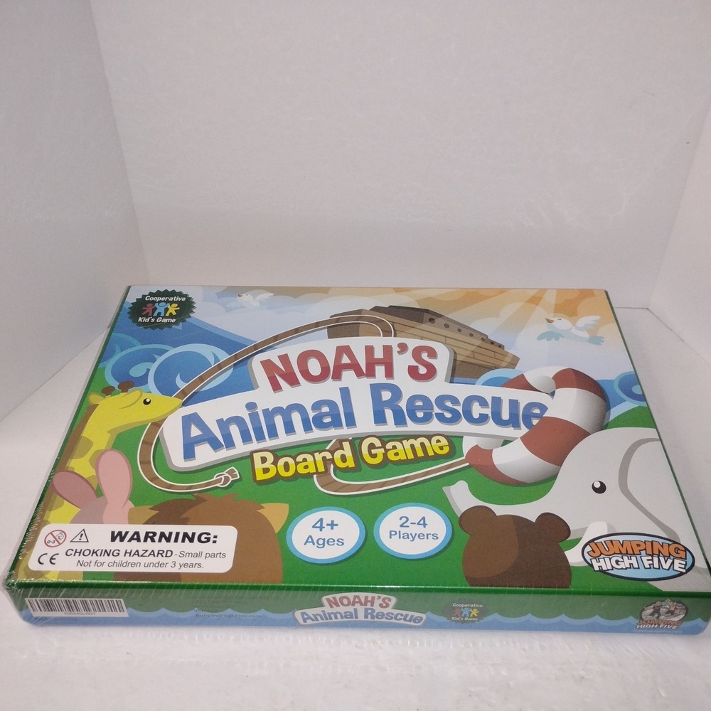 Noah's Animal Rescue Board Game‎  Game by Jumping High Five Complete New Ages 4+